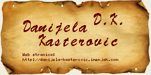 Danijela Kašterović vizit kartica